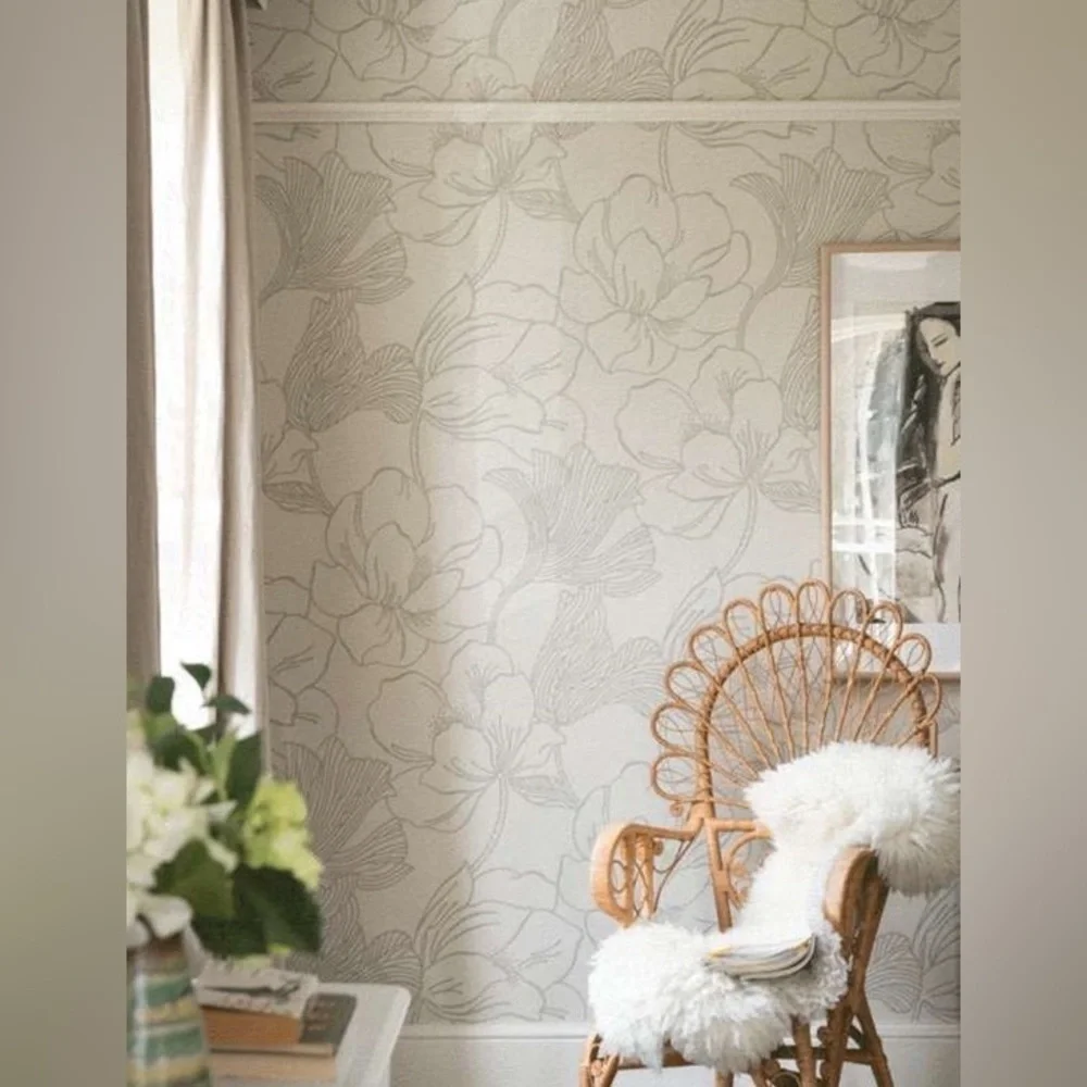 Anthropologie Farrow & Ball Helleborus Wallpaper NWT